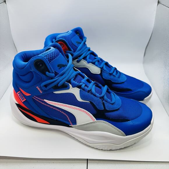 Size 8 - Men’s PUMA Playmaker Pro Mid Persian Blue (377902-08)